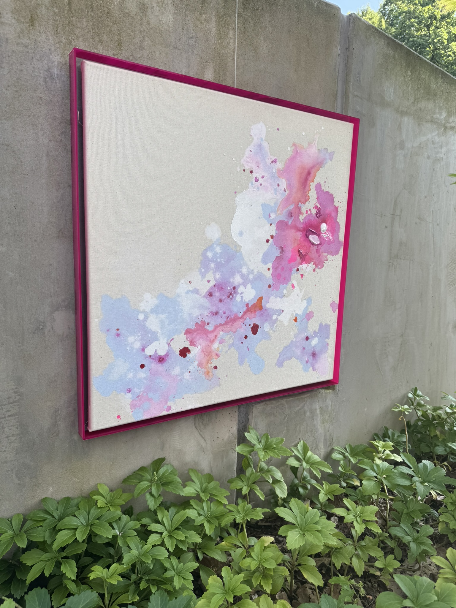 Kirschblüte II, 2026, Acryl auf roher Baumwollleinwand, Ansicht 15